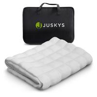 GEWICHTSDECKE Anti Stress Bettdecke 135x200 cm 9 kg - Weiß, Textil (135/200cm) - Juskys
