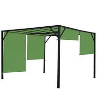 PERGOLA BEJA Grün - Grün, Metall (305/212/305cm) - MCW
