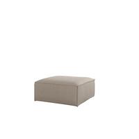 POLSTERHOCKER Celes Premium 85x85cm - Beige, Holzwerkstoff/Textil (85/40/85cm) - Fun Möbel