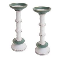 KERZENSTÄNDER Weiß - Weiß, Metall (12/35/12cm) - MCW