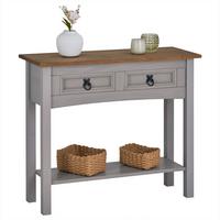 KONSOLENTISCH RAMON grau/natur - Naturfarben/Grau, Holz (32/87/73cm) - CARO-Möbel