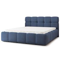 POLSTERBETT FARU SR 120x200 cm mit Bettkästen - Blau - Blau, Holz (120/200cm) - MASSENO