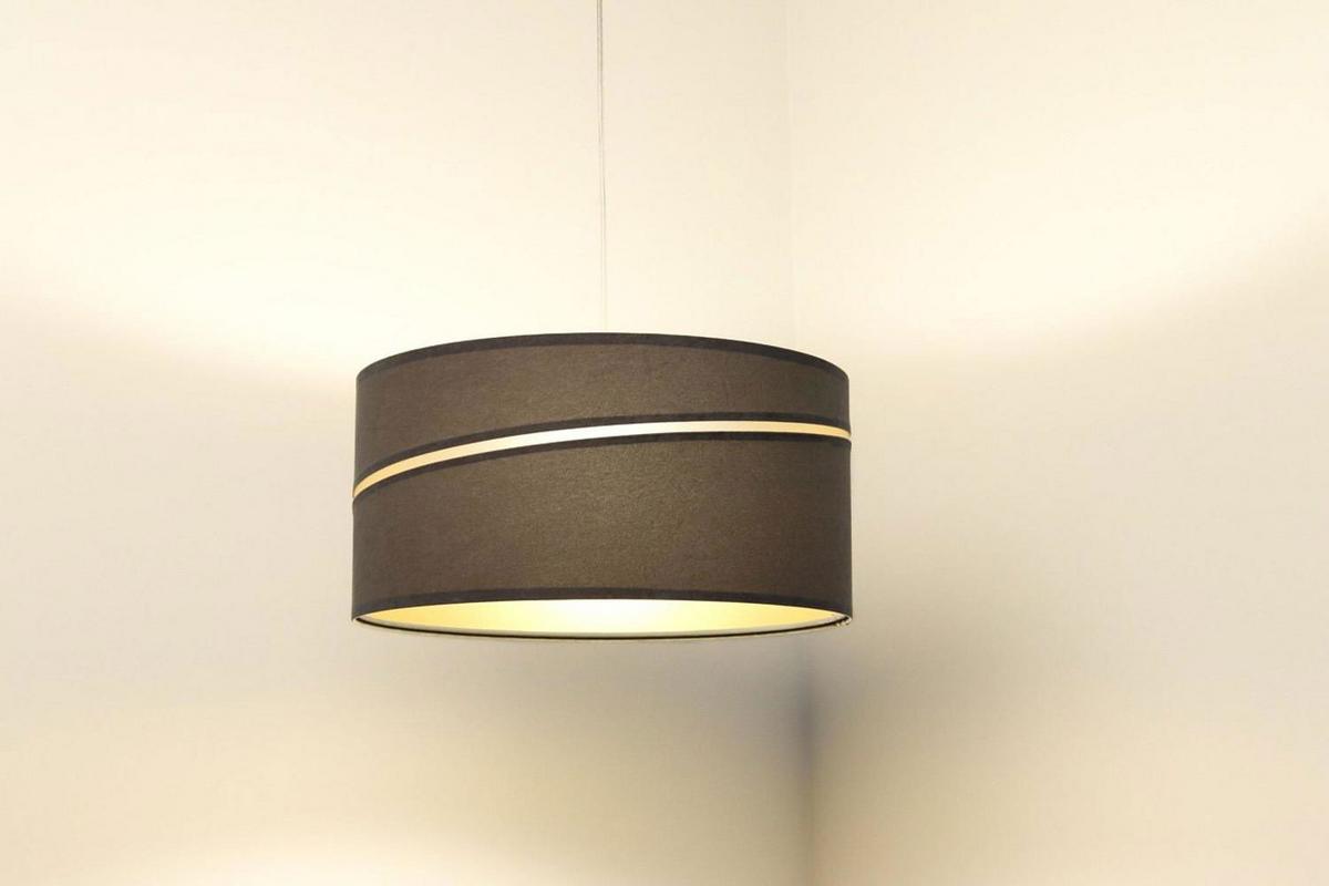 HÄNGELEUCHTE Grau 40/20 cm - Goldfarben/Grau, Kunststoff (40/0.4/20cm) - ONZENO