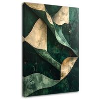 LEINWANDBILD Abstraktion 20x30cm - Grün, Textil (20/30cm) - Feeby