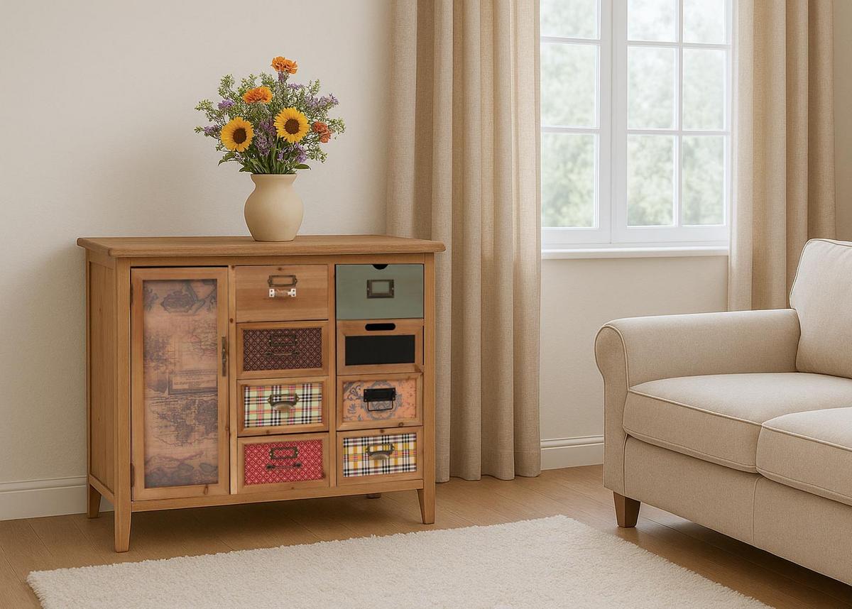 APOTHEKERKOMMODE Braun - Braun, Holz (91/80/40cm) - MCW