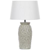 TISCHLAMPE Khoper 30/30/48 cm - Grau, Keramik (30/30/48cm) - Beliani