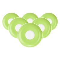 TEEUNTERTASSEN Liberty Pure Colors Lime Green ø 13 cm 6er Set - Grün, Keramik (13cm) - Seltmann Weiden