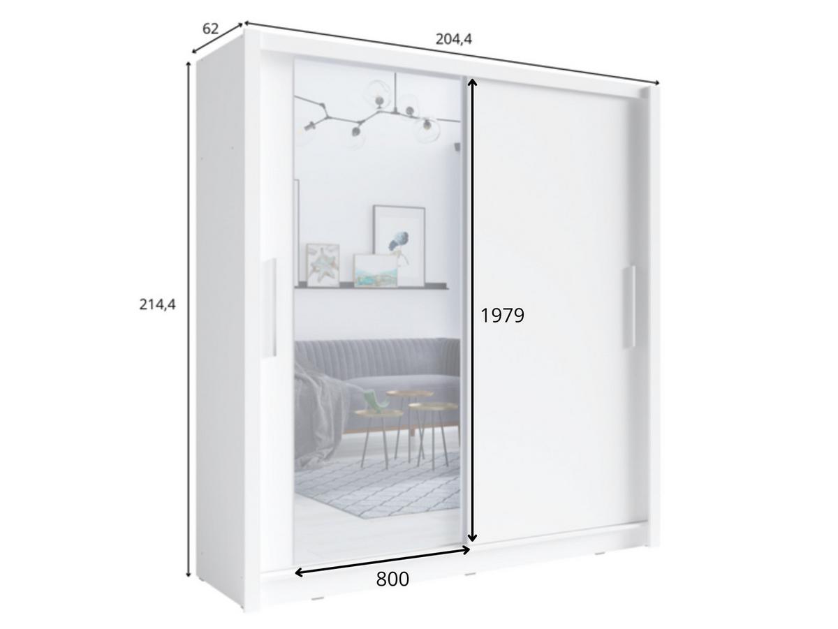 KLEIDERSCHRANK Graphit 204/214/62 - Graphitfarben, Holzwerkstoff (204/214/62cm) - RAUMHIRSCH FURNITURE