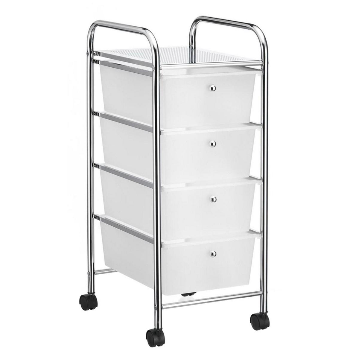 BADROLLWAGEN SANO chrom - Chromfarben, Metall (33/79/39cm) - CARO-Möbel