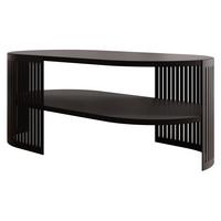 COUCHTISCH Fikoli Oval II - Schwarz, Holzwerkstoff/Metall (100/50/40cm) - MIRJAN24
