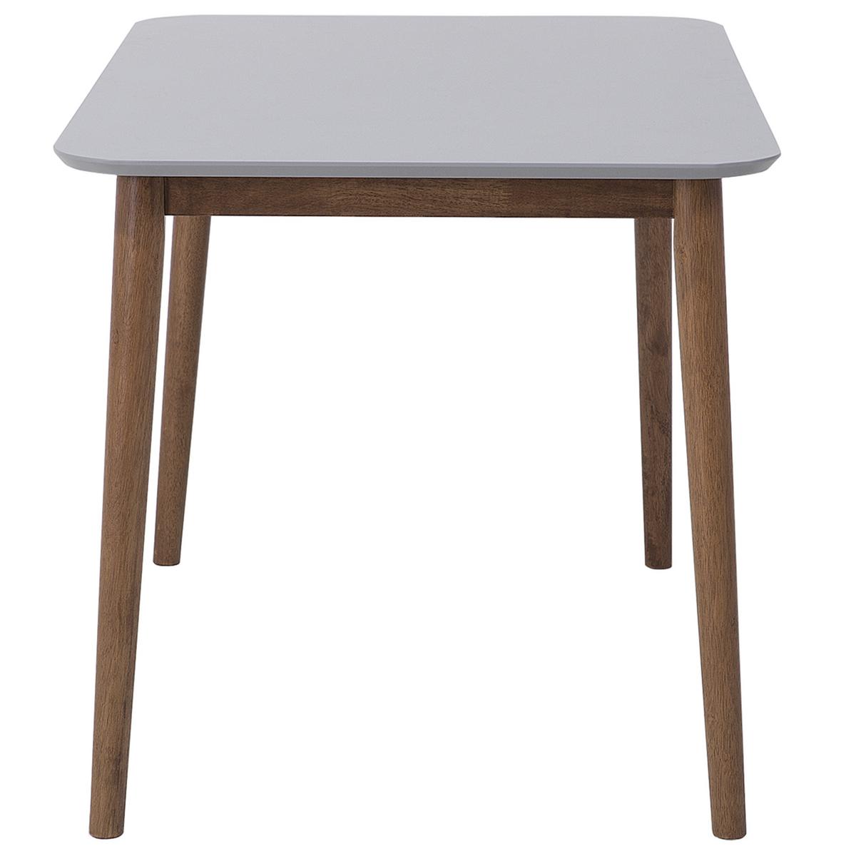 ESSTISCH 118/77/73 cm Hellgrau Rechteckig Modesto - Grau, Holz (118/77/73cm) - Beliani
