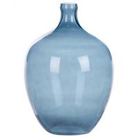 DEKOVASE Glas blau Roti - Blau, Glas (39cm) - Beliani