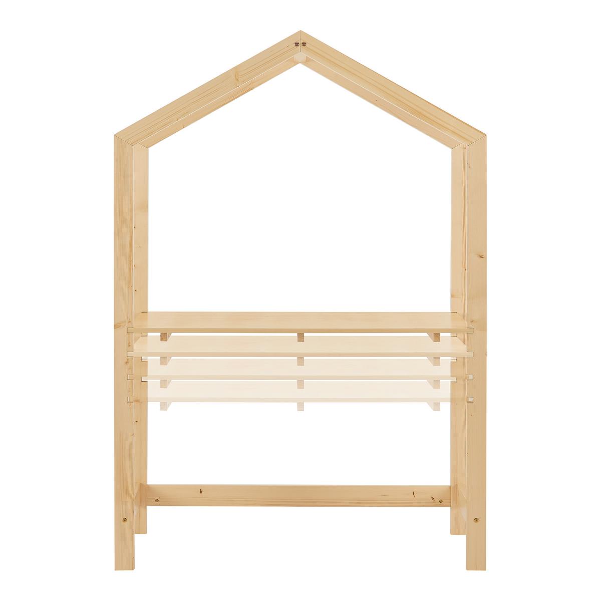 KINDERSCHREIBTISCH Suså - Beige, Holz (60/160/50cm) - [en.casa]