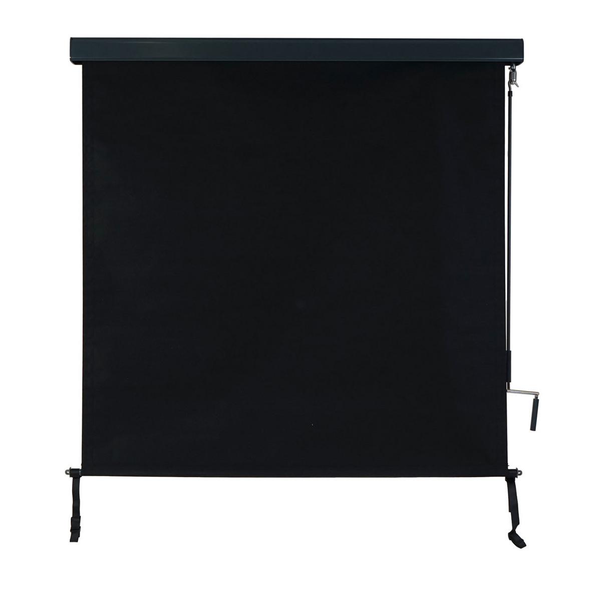 VERTIKALMARKISE Schwarz - Schwarz, Textil (140/250/8cm) - MCW
