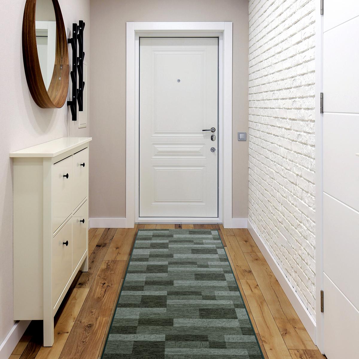 LÄUFER Antirutsch ICONA 100/160 cm - Pastellgrün, Textil (100/160cm) - rugsX