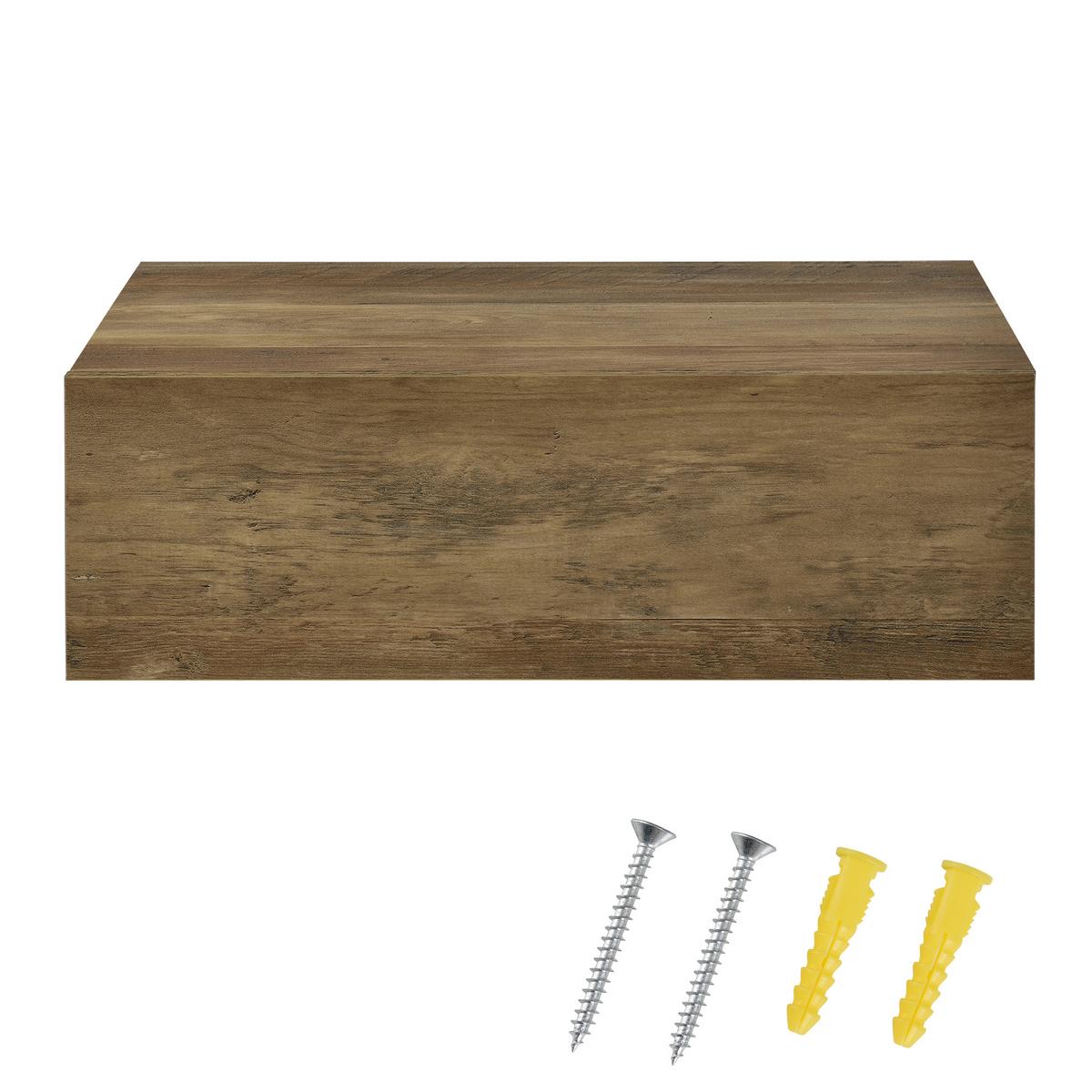 WANDREGAL Oslo - Naturfarben, Holzwerkstoff (46/15/30cm) - [en.casa]