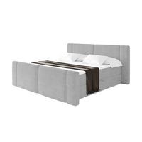 BOXBETT mit Matratze H4 - EVON Zanozek - 180x200 cm Grau - Greige, Holzwerkstoff (180/200cm) - ALTDECOR
