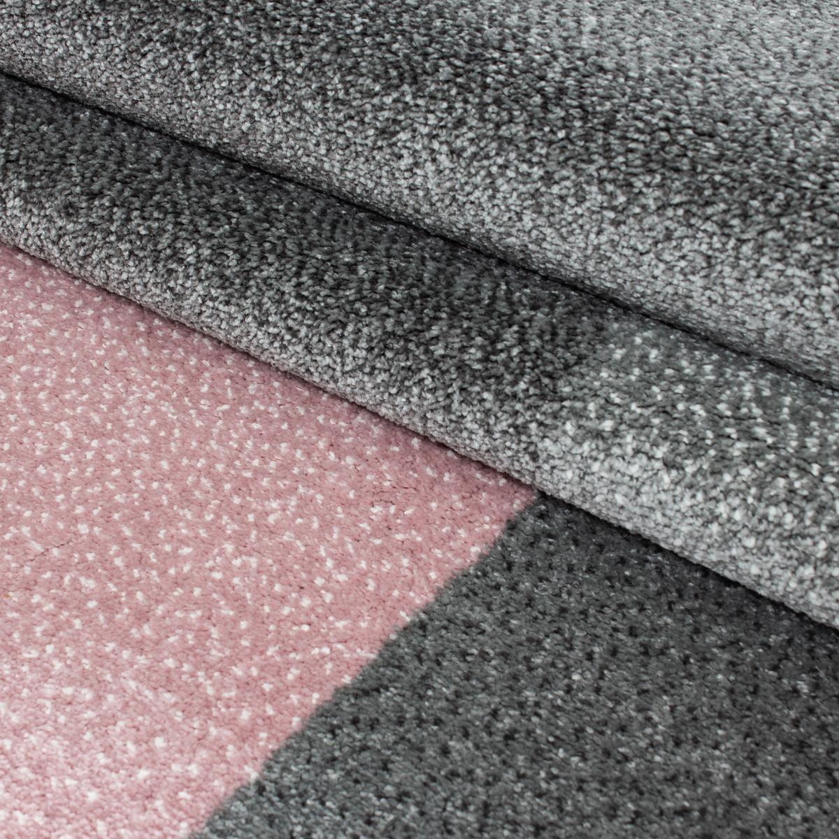 TEPPICH Kurzflor SOLDA in Rosa, kariert, 160 x 230 cm - Rosa, Textil (160/230cm) - KADIMA DESIGN