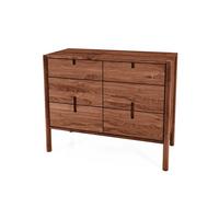 KOMMODE INA Wildeiche - Dunkelbraun, Holz (97/79/46cm) - byoak