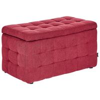 OTTOMANE mit Stauraum Stoff Rot Michigan - Rot, Textil (74/40/42cm) - Beliani