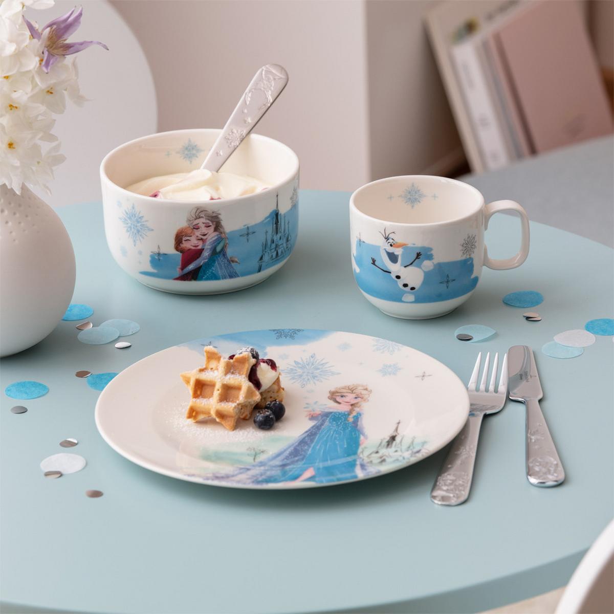 KINDERGESCHIRR-SET Disney Frozen bunt 3-tlg. - Multicolor, Keramik (13.3/23.2/26.6cm) - Villeroy & Boch