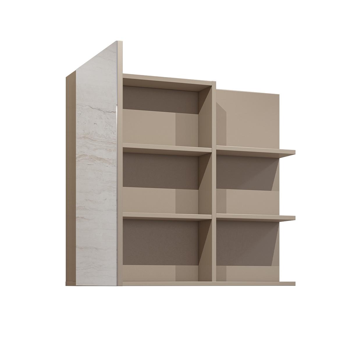 SCHRANK 1 Tür Sophéa Taupe - Taupe, Holzwerkstoff (78/71/18cm) - Petits-meubles