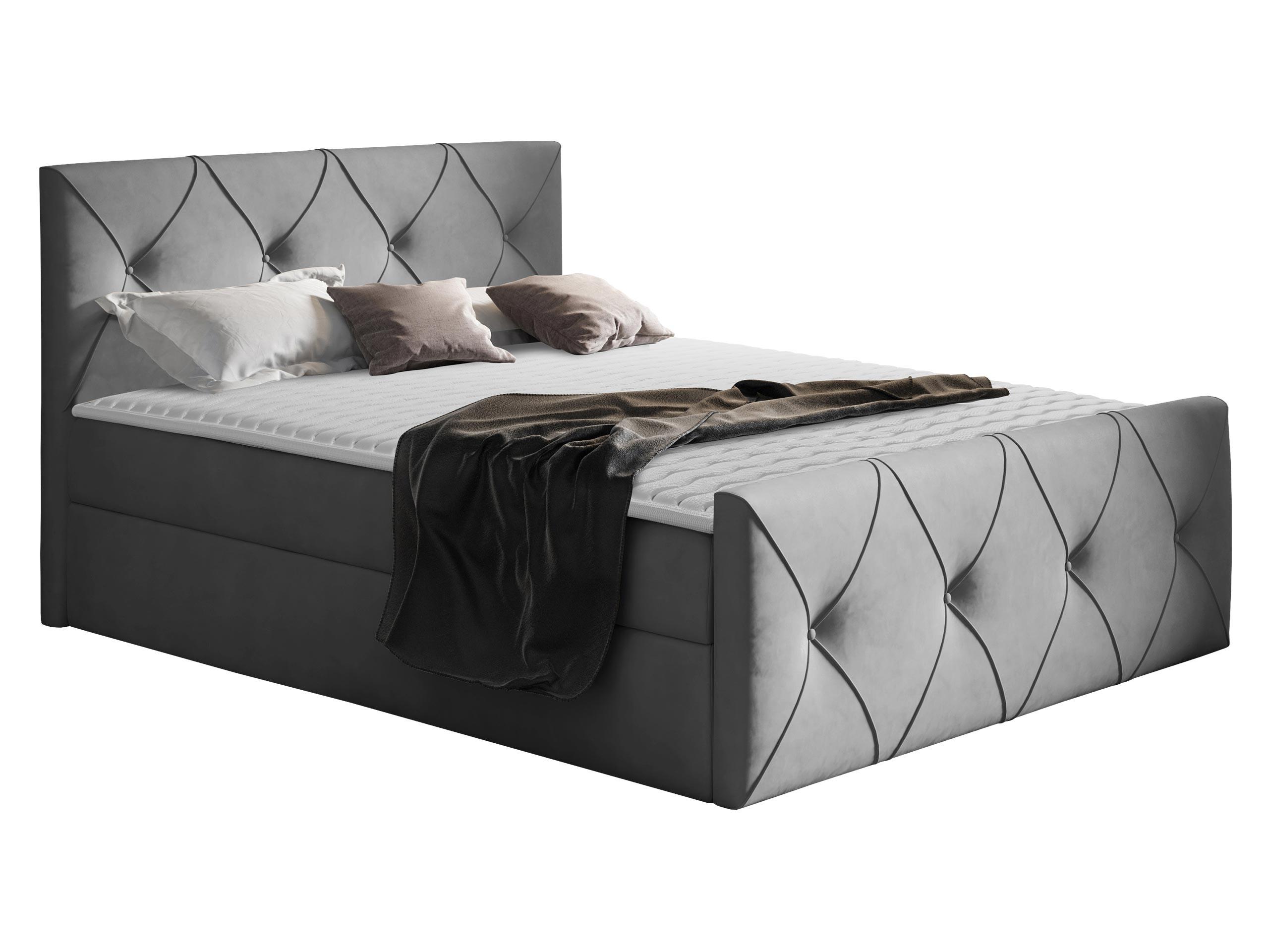 BOXBETT Crystal Lux - H3 - Grau, Holz (160/200cm) - MIRJAN24