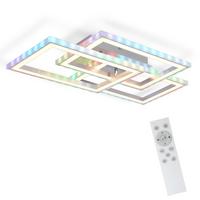 LED-DECKENLEUCHTE Lieselotte 54/34/9 cm - Weiß, Metall (54/34/9cm) - Nettlife