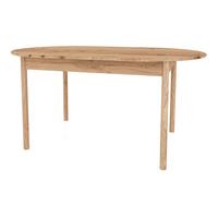 TISCH OVAL INA Wildeiche - Eiche Bianco, Holz (140/90/77cm) - byoak