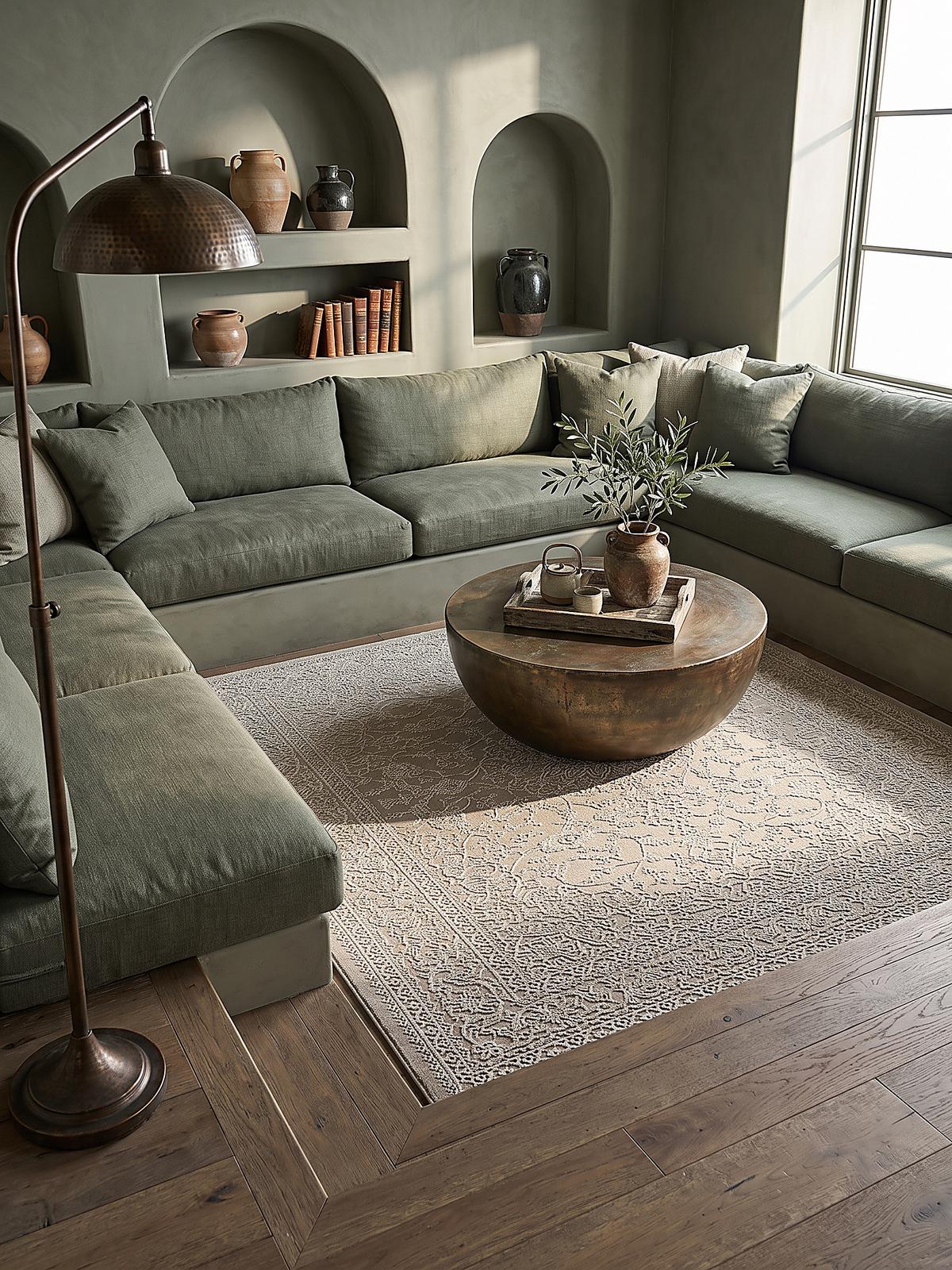 KURZFLORTEPPICH Uni KASOS Polyester Beige 120 x 170 cm - Beige, Textil (120/170cm) - KADIMA DESIGN