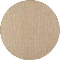 TEPPICH Flachgewebe, Outdoor, Fußbodenheizung-geeignet, VIGOLENO in Sand, Ø 80 cm - Beige, Textil (80/80cm) - KADIMA DESIGN