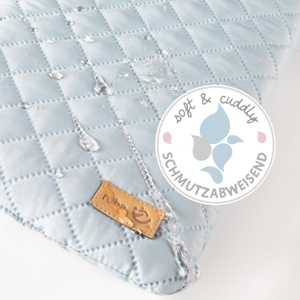 WICKELAUFLAGE roba Style türkis - Hellblau, Textil (85/75cm) - Roba