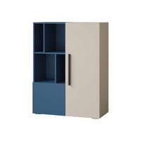REGAL Lorin 2D LO06 - Kaschmir/Blau, Holzwerkstoff (91/118/40cm) - MIRJAN24