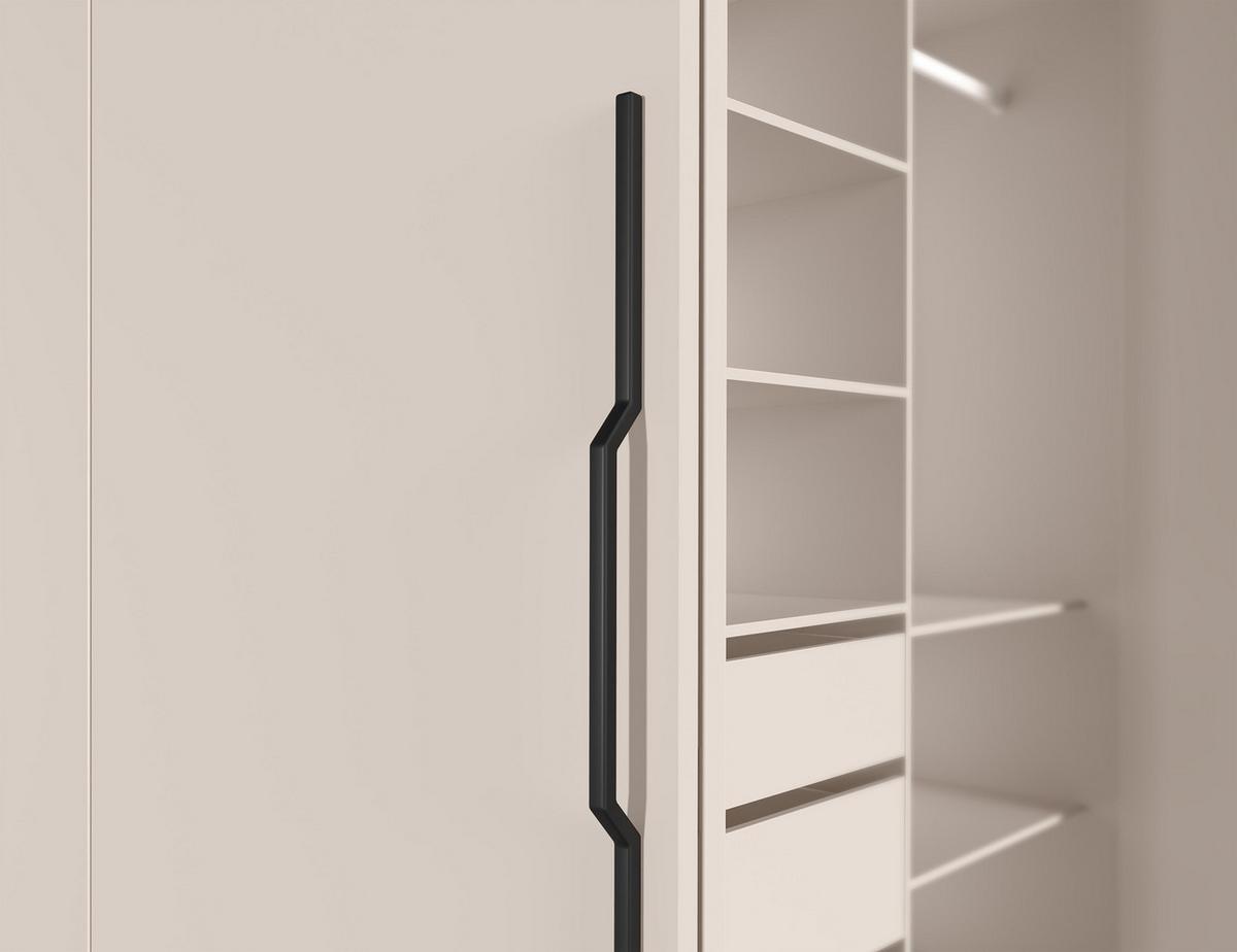 FALTTÜRENSCHRANK Omodeo 170 cm breit in Kaschmir – mit WingLine-Falttüren - Beige, Holzwerkstoff (170/240/58cm) - AX Living