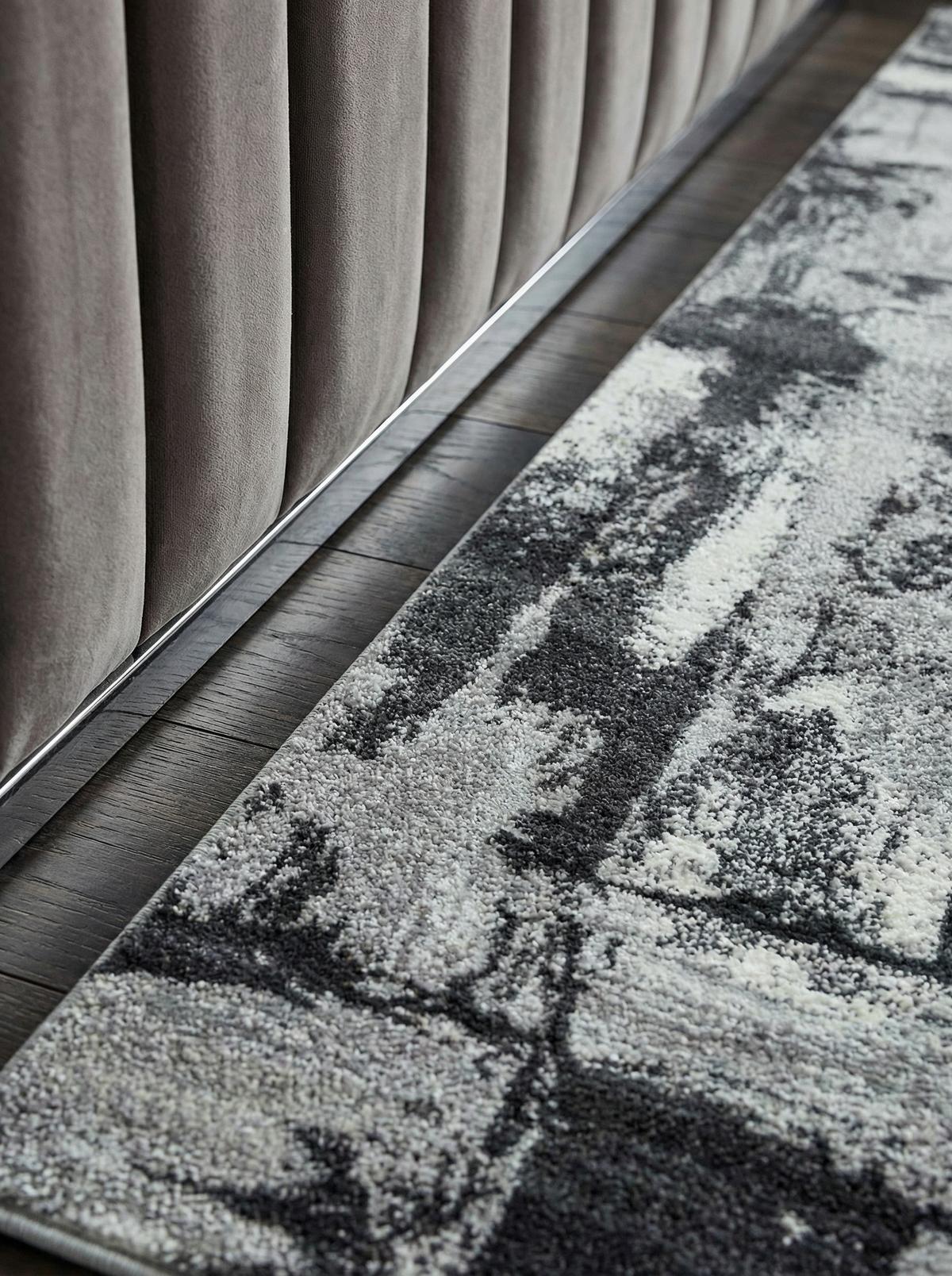 TEPPICH PARMA-Felino, abstrakt, Silbergrau, 160 x 230 cm - Grau, Textil (230/160cm) - KADIMA DESIGN