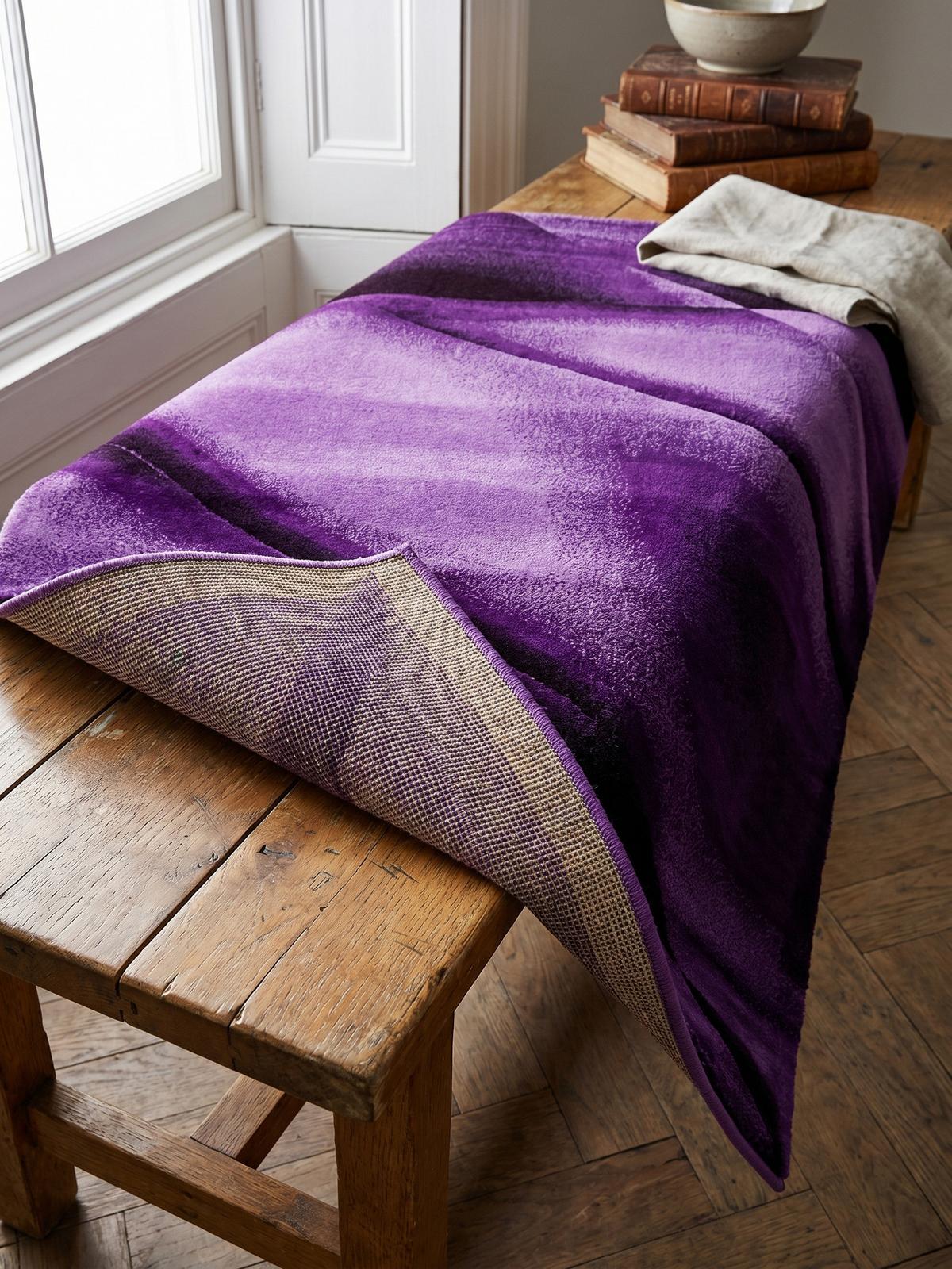 KURZFLORTEPPICH ASPEN, abstrakt, Violett, 120 x 170 cm - Lila, Textil (120/170cm) - KADIMA DESIGN