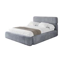 POLSTERBETT mit Bettkasten und Lattenrost, Boxbett ohne Matratze - ENORA 180x200 Grau - Grau, Holzwerkstoff/Textil (180/200cm) - ALTDECOR