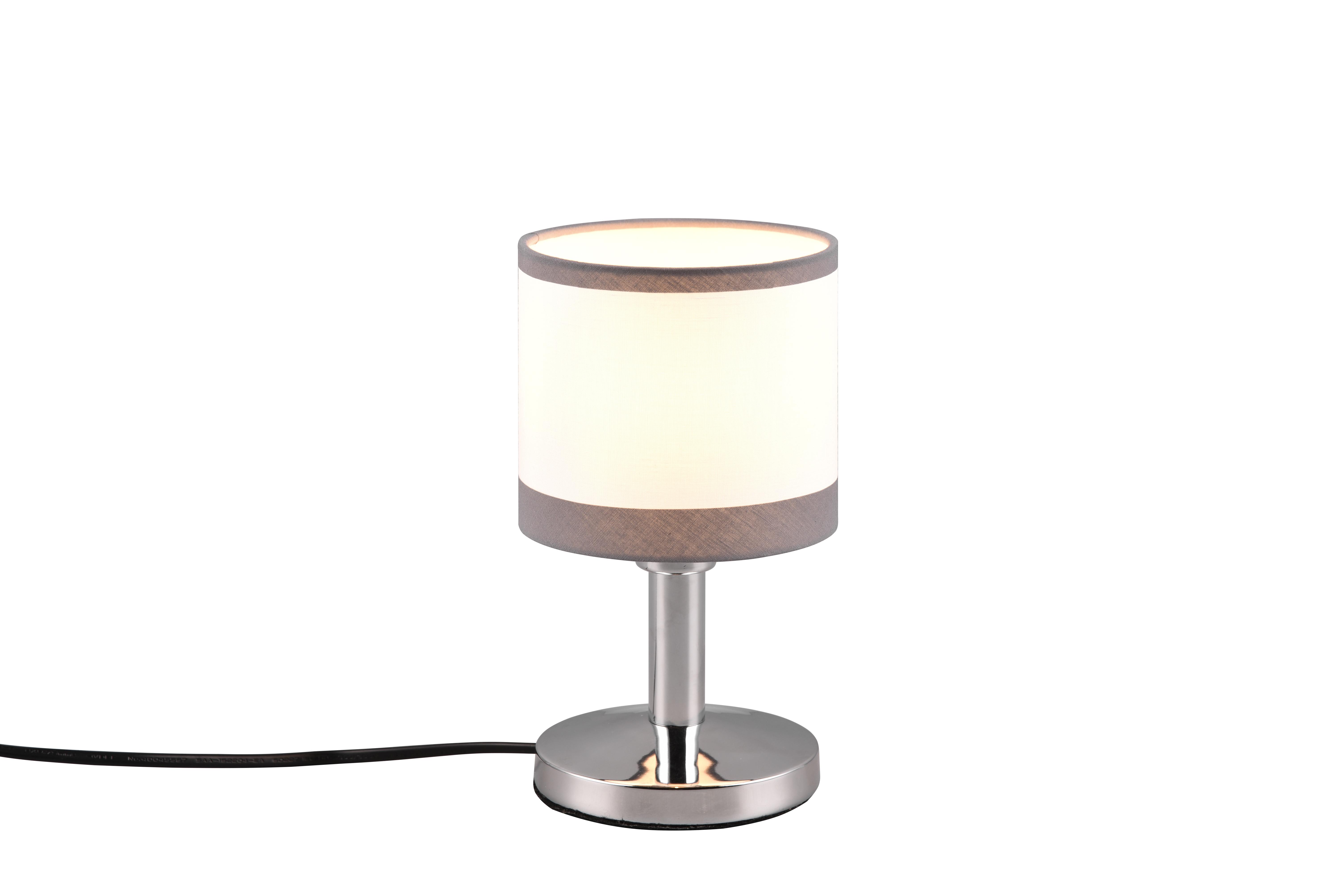 TISCHLAMPE DAVOS - Grau - 12/12/22.5 cm - Grau, Metall (12/12/22.5cm) - Trio Leuchten