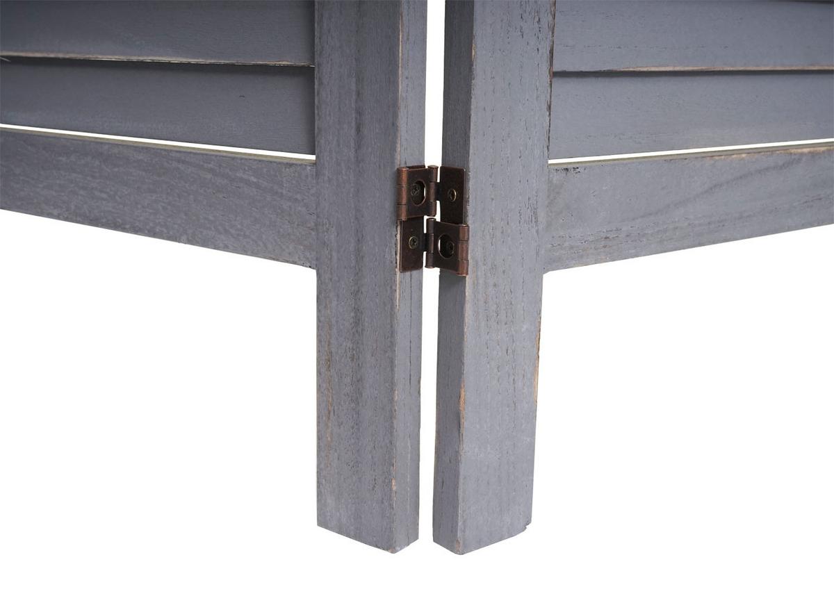 PARAVENT Grau - Grau, Holz (240/170/2cm) - MCW