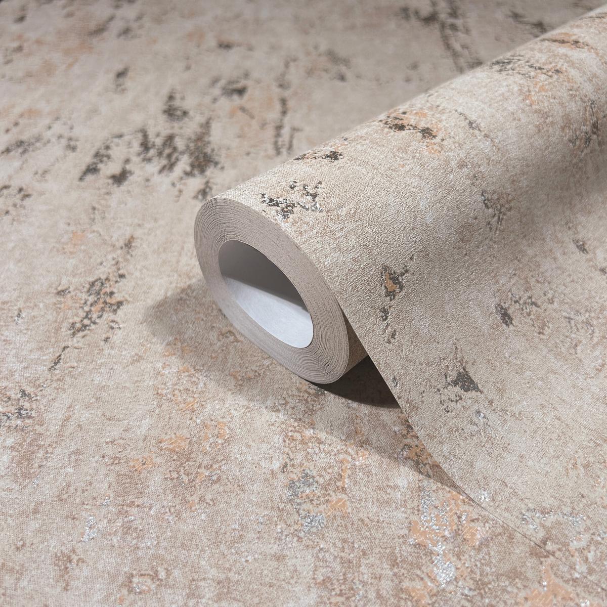 VLIESTAPETE Betonoptik Tapete beige - Beige, Papier (53/1cm) - marburg