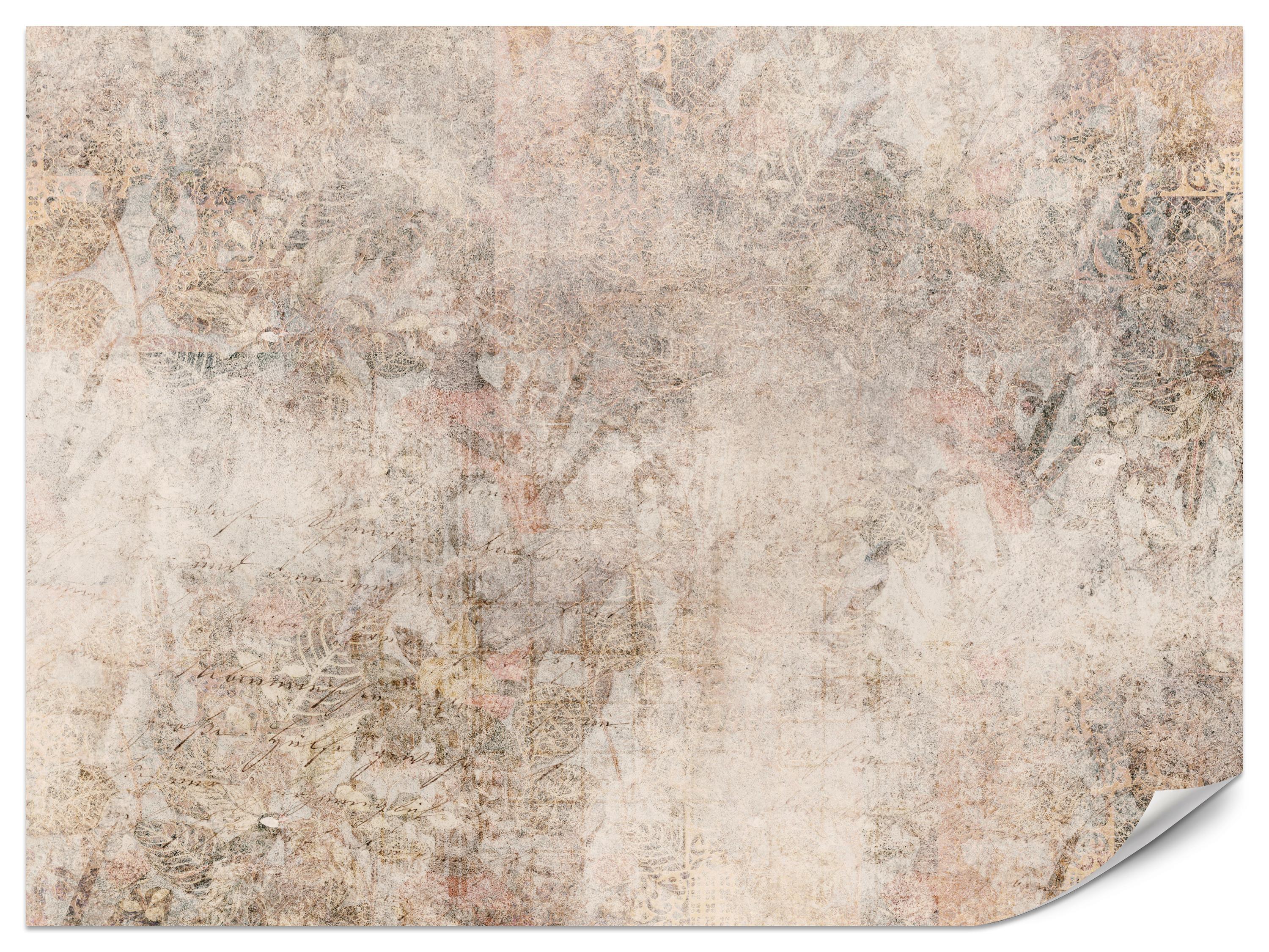 FOTOTAPETE Abstraktion Mosaik Ornamenten Beton 250x175 - Beige/Braun, Papier (250/175cm) - Muralo