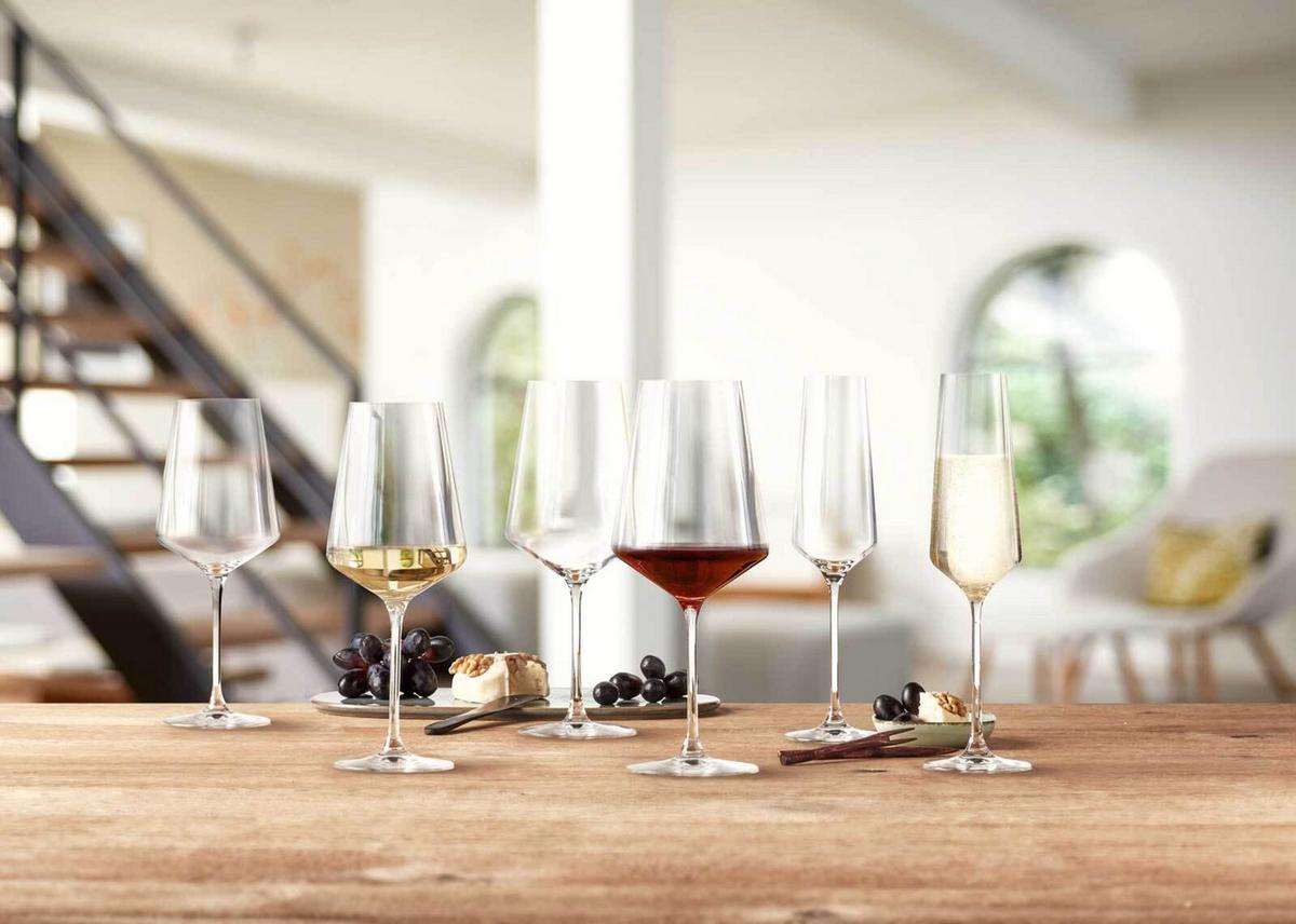 GLÄSERSET BIER, SEKT, WEIN Puccini transparent 30-tlg. - Transparent, Glas - Leonardo Living