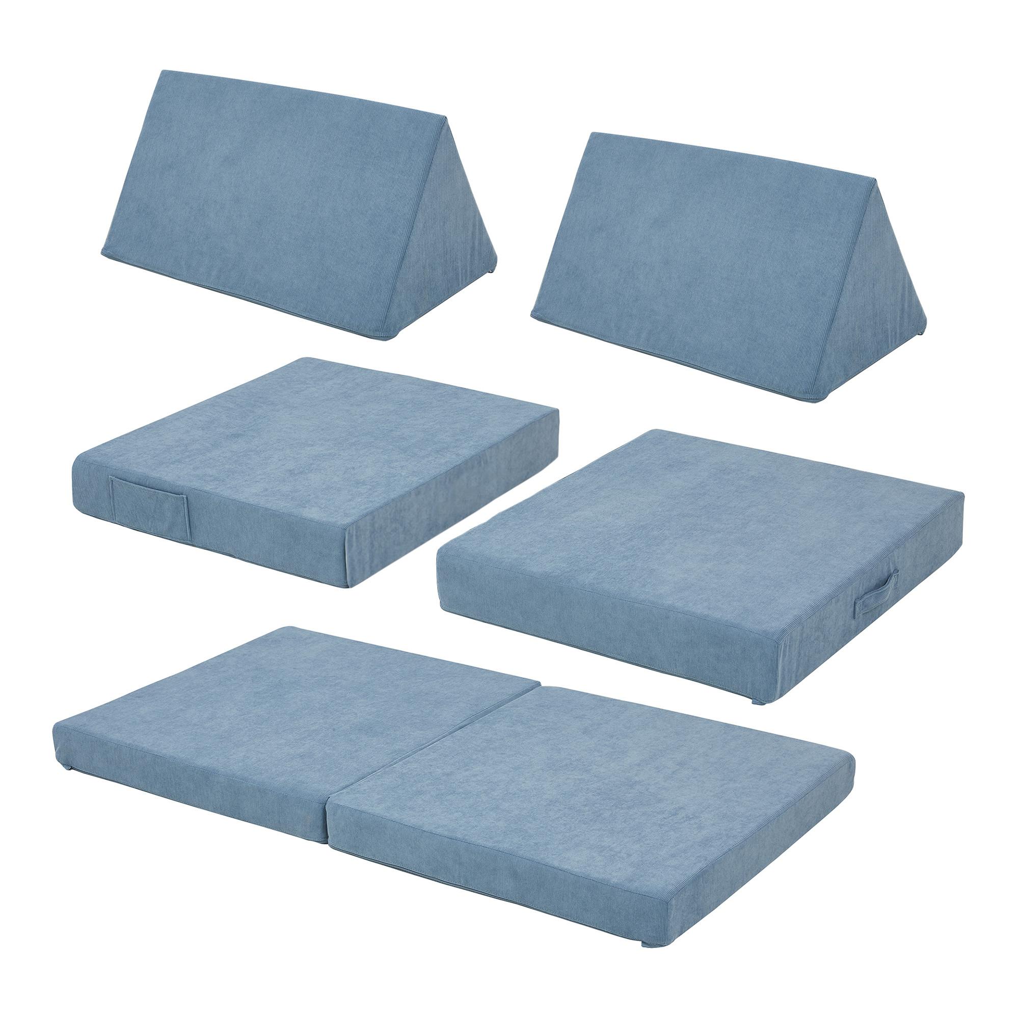 SPIELSOFA Norhulta - Blau, Textil (120/46/66cm) - [en.casa]