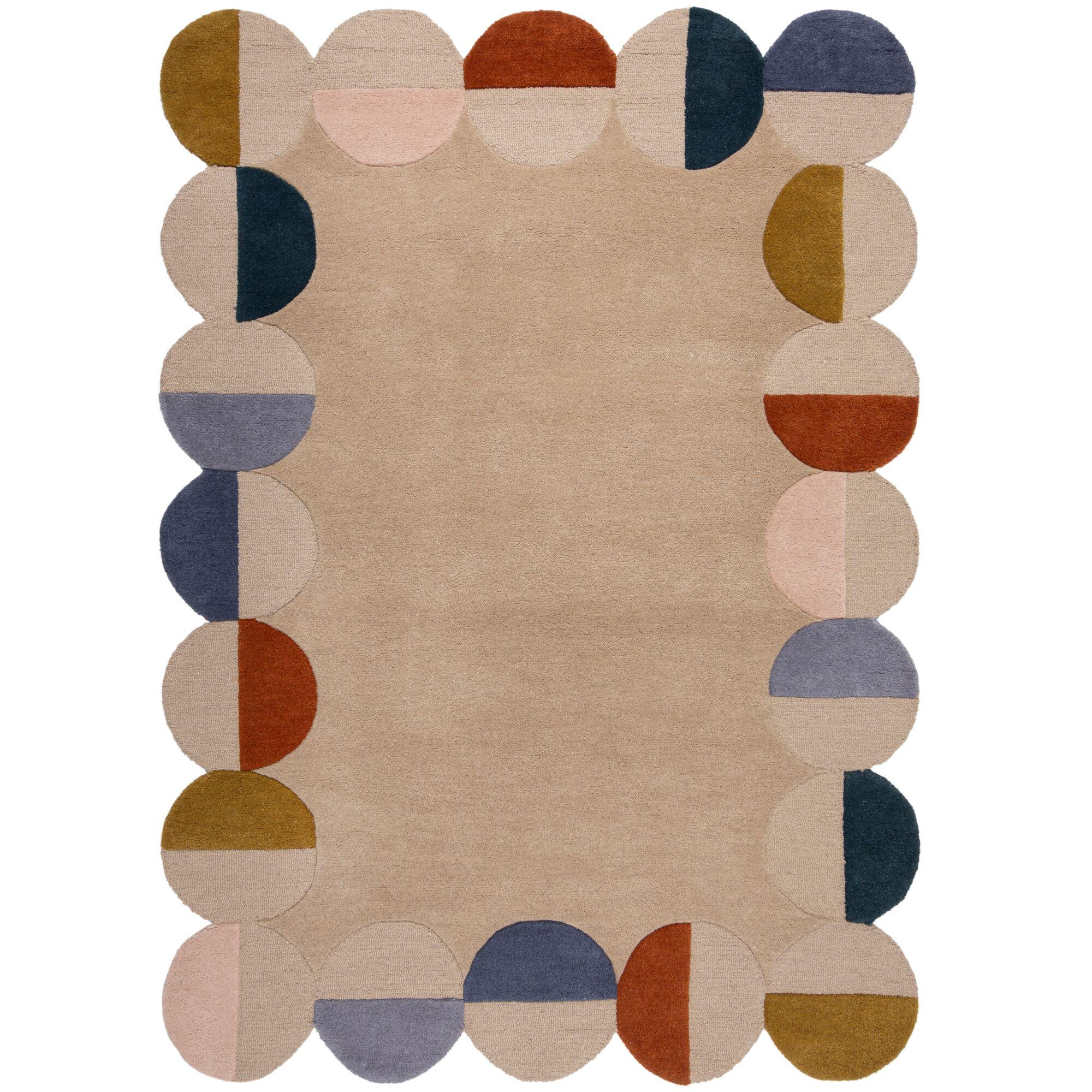 TEPPICH aus Wolle HALLEIN in Rost, geometrisch, 160 x 230 cm - Multicolor, Textil (230/160cm) - KADIMA DESIGN
