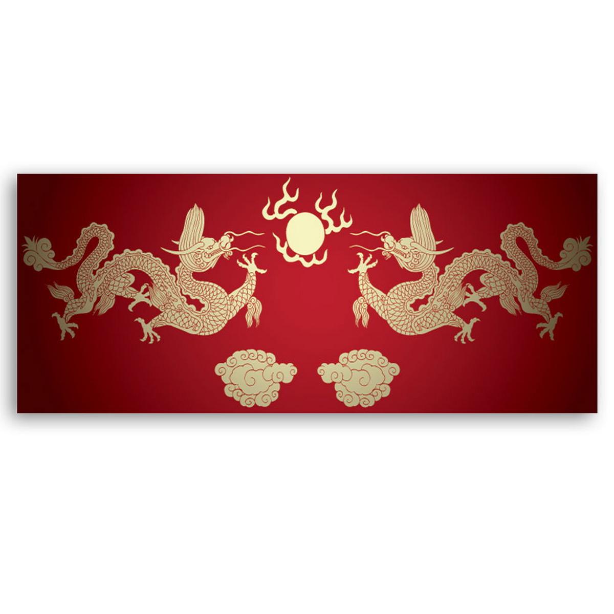 KUNSTDRUCK Rot 90/30 cm - Rot, Textil (90/30cm) - KUNSTLOFT
