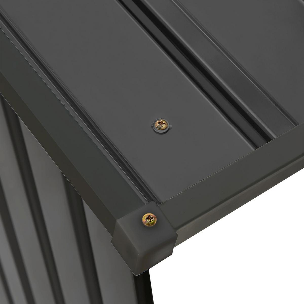 HOLZUNTERSTAND Enno aus Stahl grau - Grau, Metall (83/154/163cm) - Juskys