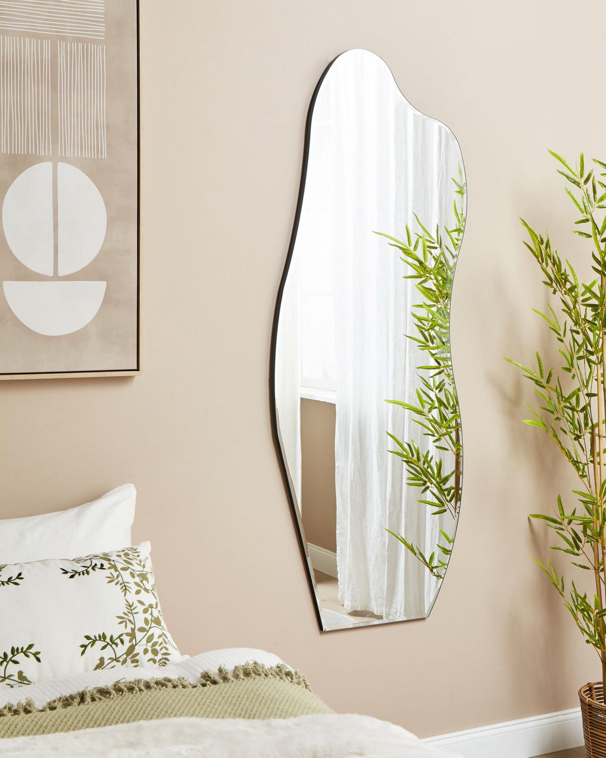 WANDSPIEGEL 50/140 cm Silber Estang - Silberfarben, Glas (50/140/2cm) - Beliani