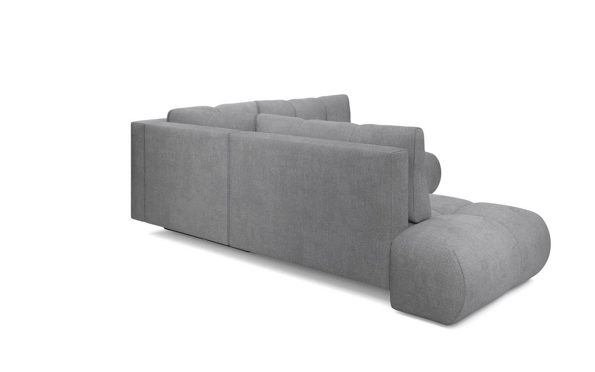 ECKSOFA DUCA II L-S Grau Chenille mit Schlaffunktion - Grau, Holz (266.5/266.5cm) - MASSENO