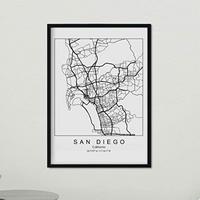 POSTER San Diego Us-Film A3 Rahmenlos - Klar, Papier (29.7/5/42cm) - Nacnic