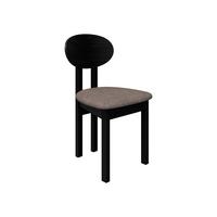 ESSZIMMERSTUHL Divo III - Hellbraun/Schwarz, Holz/Textil (47/85/48cm) - MIRJAN24